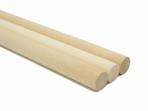 Drążek drewniany do makram 50 cm śr. 22 mm, Aliga