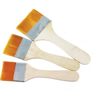 Pędzle nylonowe płaskie szerokie 3 sztuki, Pentart