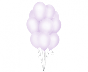Balony Beauty&Charm, makaronowe lawendowe 12"/ 10 szt.