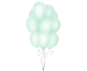 Balony Beauty&Charm, makaronowe zielone 12"/ 10 szt.