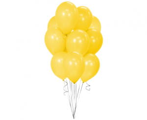 Balony Beauty&Charm, pastelowe żółte 12"/ 10 szt.