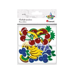 Naklejki piankowe owoce 40 sztuk, Craft Fun