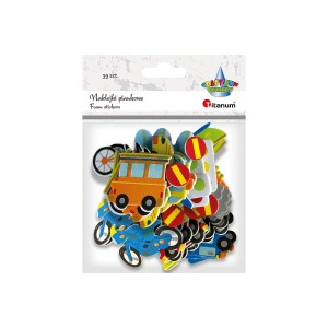 Naklejki piankowe transport Pojazdy op. 39 sztuk, Craft Fun