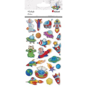 Naklejki do dekoracji Kosmos Puffy, Craft Fun