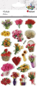 Naklejki do dekoracji Puffy bukiety JN-U059 , Craft Fun