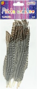 Piórka dekoracyjne wzorzyste mix 12-18 cm 8 sztuk, Aliga