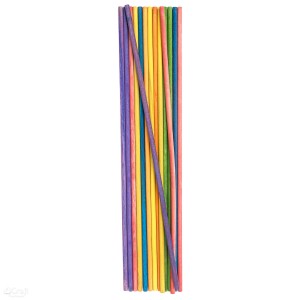 Patyczki kreatywne okrągłe jumbo kolorowe 15 sztuk, Dp Craft
