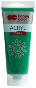 Farba akrylowa zielony sap 200 ml Studio+, Happy Color