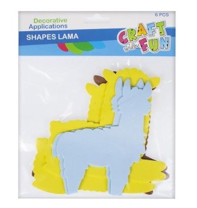 Ozdoba dekoracyjna Lama 6szt., Craft with Fun