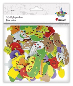 Naklejki piankowe Warzywa Ogród op. 108 sztuk Craft Fun
