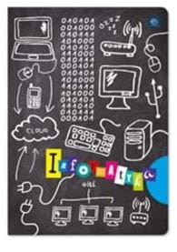 Zeszyt do informatyki A5 60 kartek kratka MIX OKŁADEK, Interdruk