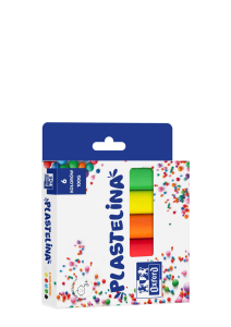 Plastelina szkolna Oxford 6 kolorów XL