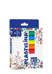 Plastelina szkolna Oxford 8 kolorów XL