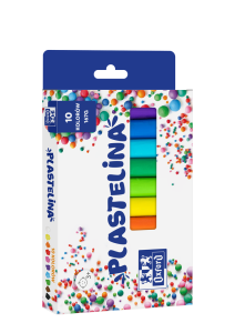 Plastelina szkolna Oxford 10 kolorów XL