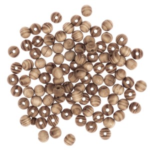 Koraliki drewniane sosnowe jasne 1 cm 100 sztuk, Dp Craft