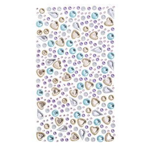 Kryształki samoprzylepne Pastel 250 sztuk mix, Dp Craft