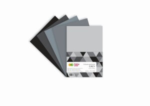 Pianka dekoracyjna arkusze A4 Grey 5 arkuszy, Happy Color