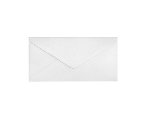Koperty ozdobne 80x160 mm Pearl biały 10 sztuk 150g K, Galeria Papieru