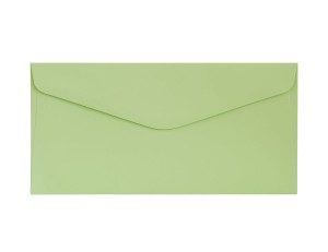 Koperty ozdobne DL Gładki zielony jasny 10 sztuk 130g K, Galeria Papieru