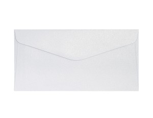 Koperty ozdobne DL Pearl diamentowa biel 10 sztuk 150g K, Galeria Papieru