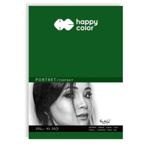 Blok Szkicownik A4 Portret 20 arkuszy 250 g Art, Happy Color