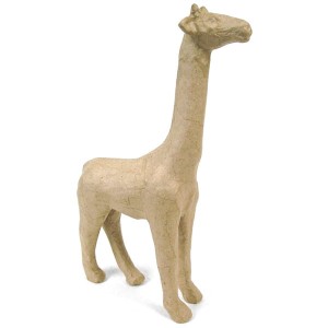 Figura Żyrafa z masy papierowej 19 x 7 x 28 cm, Decopatch