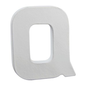 Litera Q z masy papierowej 3D 12 x 10,5 x 1,5 cm, Decopatch