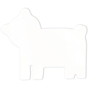 Sylwetka misia z masy papierowej 10x 12 x 1,5 cm, Decopatch