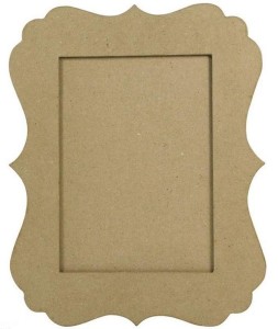 Ramka z ornamentowanym brzegiem 25 x 32 x 1 (wew.17 x 22.5) cm haczyk z tyłu CD015, Decopatch