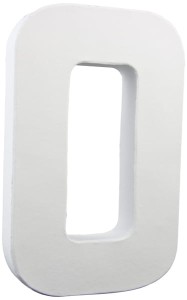 Litera O z masy papierowej 3D 20 cm, Decopatch