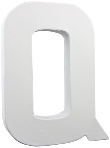 Litera Q z masy papierowej 3D 20 cm, Decopatch