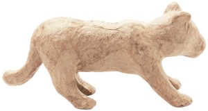 Figura Tygrys z masy papierowej 6 cm, Decopatch