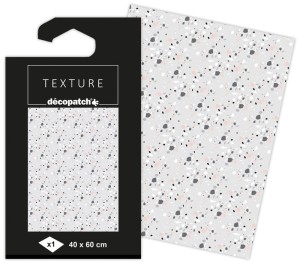 Papier do decoupage teksturowany 40 x 60 cm TD804 C, Decopatch