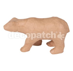 Figura Niedźwiedź Polarny z masy papierowej 22 x 8,5 x  11,5 cm, Decopatch