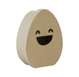 Pudełko w kształcie jajka z uśmiechem 12 x 10 x 4 cm BT067C, Decopatch