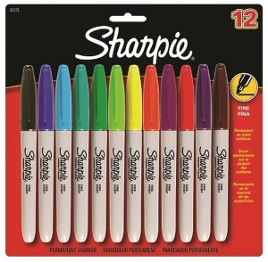 Markery permanentne Sharpie zestaw 12 sztuk Fine