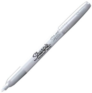 Marker permanentny Sharpie metaliczny srebrny Fine