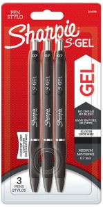 Długopis żelowy S-Gel Sharpie czarny 0,7 mm 3 sztuki