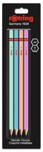 Ołówek Metalic HB mix 4szt, Rotring