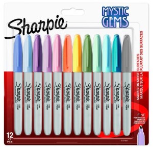 Markery permanentne Sharpie zestaw 12 sztuk Mystic Gems Fine