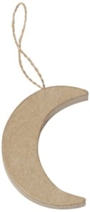 Księżyc do zawieszania z masy papierowej 15 x 7,5 x 5 cm, Decopatch