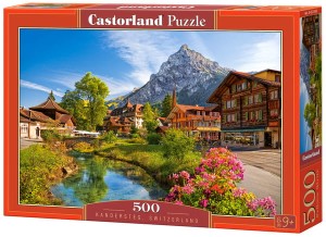 Puzzle 500 elementów Kandersteg Szwajcaria, Castorland