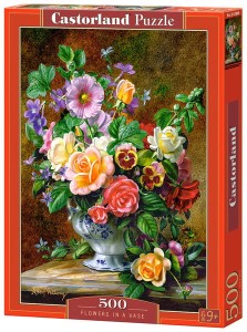 Puzzle 500 elementów Bukiet kwiatów w wazonie, Castorland