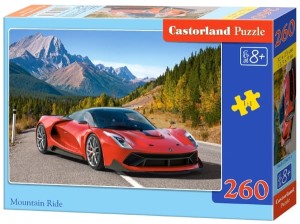Puzzle 260 elementów Samochód sportowy Góry, Castorland