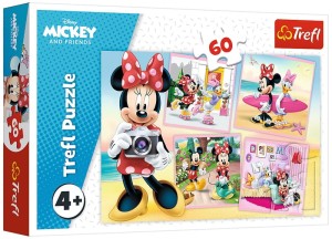 Puzzle Trefl 60 elementów Myszka Miki Urocza Minnie 4+
