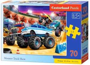 Puzzle 70 elementów Monster Truck Show, Castorland