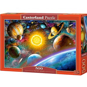 Puzzle 500 elementów Kosmos planety, Castorland