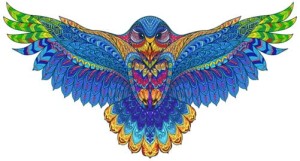 Puzzle drewniane Sowa  A4