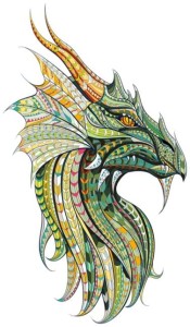 Puzzle drewniane Smok Strażnik A4