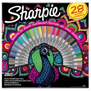 Markery Sharpie zestaw Paw 20 kolorów Fine + 8 kolorów Ultra Fine